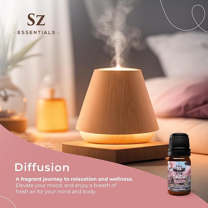 Daidai Blossom Essential Oil - 100% Pure and Undiluted Neroli-Daidai - Citrus Aurantium cv Daidai - Floral & Citrusy Scent with Oriental Overtones - Therapeutic Grade & Vegan - 0.17oz