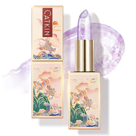CATKIN Lip Balm Color Tinted Changing Lipstick Ultra Hydrating Lip Moistrurizer Chapstick with Vitamin E Nourishing For Cracked & Dry Lips 0.12 oz C07 Amethyst