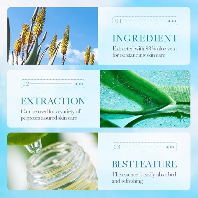 13Pcs Skin Care Products Set, Aloe Vera Skin Care Sets, Skin Care Gift Set for Women Girls, Skincare Routine Set, Face Care Kit for Dry Skin, Hydrating Moisturizer, Cleanser, Face Massage Roller