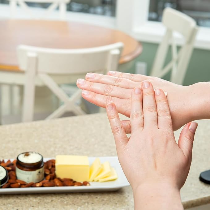 Handmade Whipped Tallow Balm (Butter Almond): Fragrance-Free, No Essential Oils - 1.3 oz