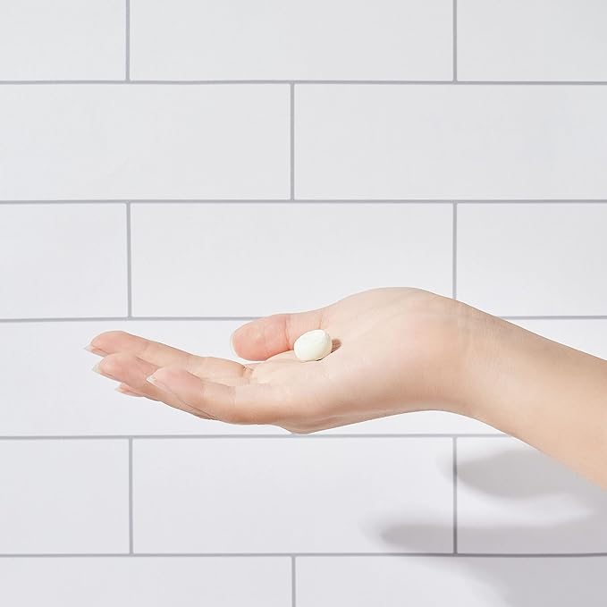 Daily 3 in 1 Facial Cleanser, Exfoliator and Wash-off Mask, Vegan, Cruelty Free, Plastic Free, Travel Friendly, 1 Month Supply Refill (60 Tablets) (Brightening)