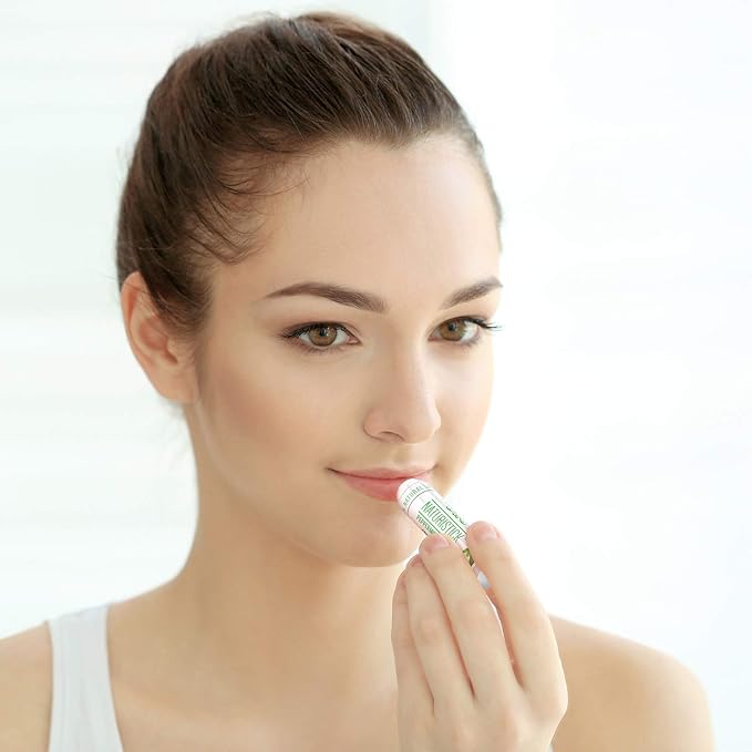 7-Pack Peppermint Lip Balm Gift Set by Naturistick. 100% Natural Ingredients. Best Beeswax Chapstick for Dry, Chapped Lips. Made in USA