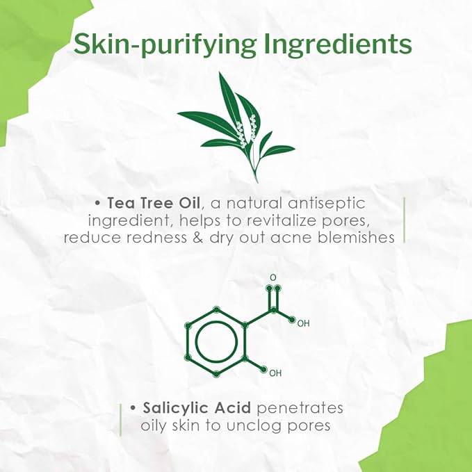 Bye Bye Blemish Tea Tree Drying Lotion, with Tea Tree Oil & Salicylic Acid, Fast-acting Formula, Dries Blemishes, Purifies Skin, 1 fl oz, 1-Pack