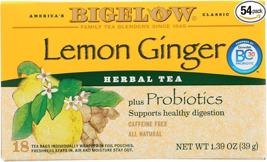 TEA,HERB PLUS,LMN GINGER