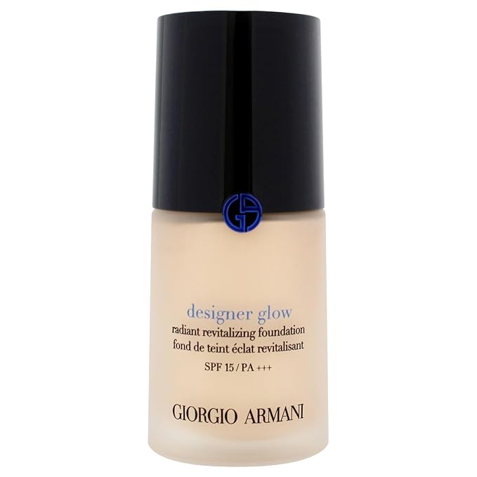 Designer Glow Radiant Revitalizing Foundation SPF 15 Plus - 1 by Giorgio Armani for Women - 1 oz Foundation