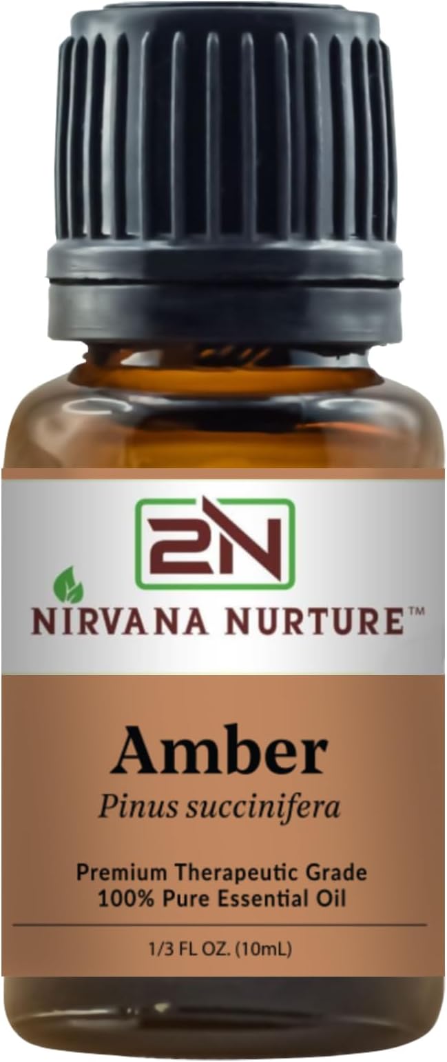 Amber Essential Oil 100% Pure Premium Therapeutic Grade, Undiluted