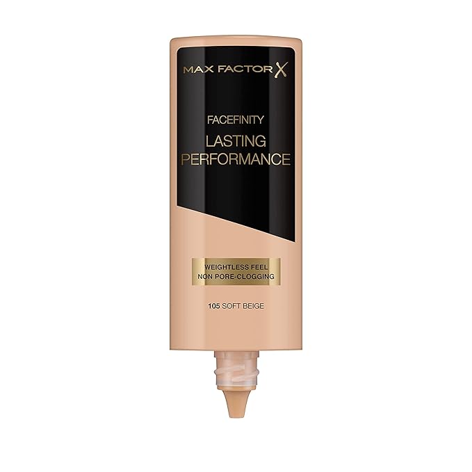Facefinity Lasting Performance Foundation - 105 Soft Beige by Max Factor for Women - 1.18 oz Foundation