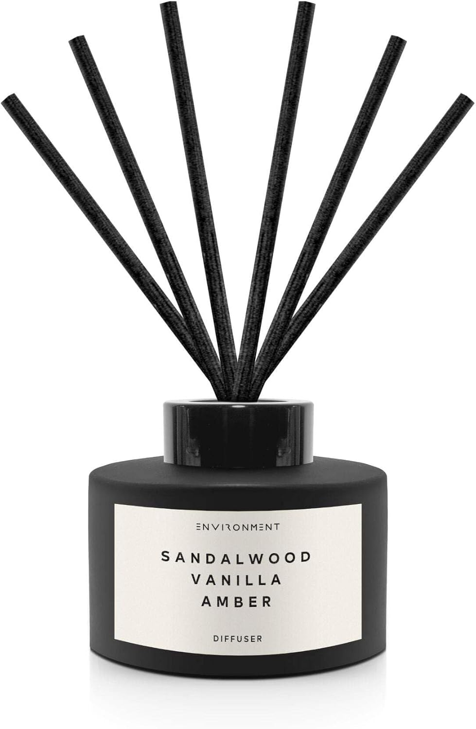 Environment Inspired by 5-Star Hotels HCS Reed Diffuser, 200ml Luxury Scented Aromatherapy (Sandalwood | Vanilla | Amber) Reed Diffusers for Home, Diffusing Oil Fragrance, Home Fragrance Products