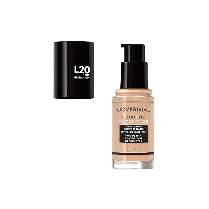 COVERGIRL TruBlend Matte Made Liquid Foundation, Light Ivory , 1 Fl Oz (Pack of 1)