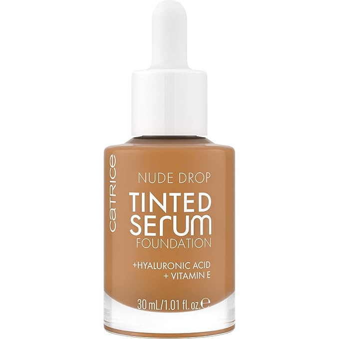 Catrice | Nude Drop Tinted Serum Foundation | Lightweight, Hydrating, Buildable Coverage | Enriched with Hyaluronic Acid & Vitamin E | Vegan & Cruelty Free (080W)