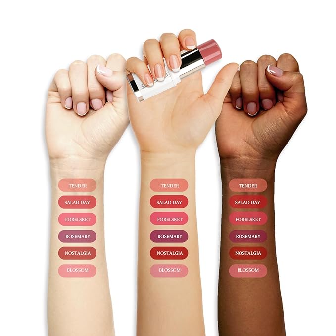 Blush Stick, Cream Blush for Cheeks and Lip Tint, Dewy Finish, Buildable & Blendable Color, Lightweight & Long-Lasting Formula | Warm Pink, 0.53fl.Oz