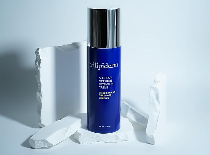 Trilipiderm Moisturizing Sunblock 8oz All Day Hydration for Body and Face, Vitamin D Enriched Broad Spectrum Sunscreen, Two Pack