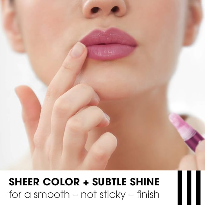 ChapStick Total Hydration Vitamin Enriched Sheer Plum Tinted Lip Oil Tube, Lip Care - 0.24 Oz