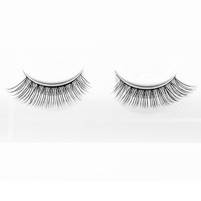 False Eyelashes, 5 Pairs Wispy Light Pre-Glued Self Adhesive Lashes with Applicator (DLP01)