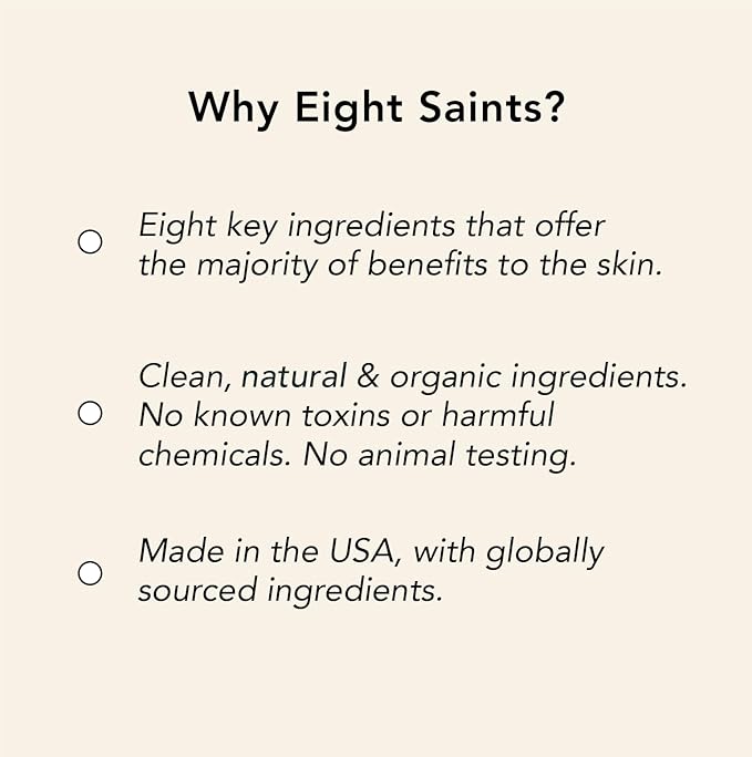 Eight Saints High Society Botanical Face Oil, Natural and Organic Anti Aging Facial Oil with Jojoba, Vitamin E, Marula, and Neroli, 1 Ounce