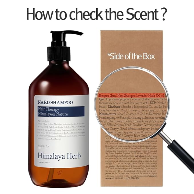 Bouquet Garni NARD Hair Shampoo Lavender Musk - Scalp Vitality, and Soft Cleansing (Containing Argan Olive Jojoba Macadamia Sunflower Oil, Protein, and Amino Acids) - 16.9 oz