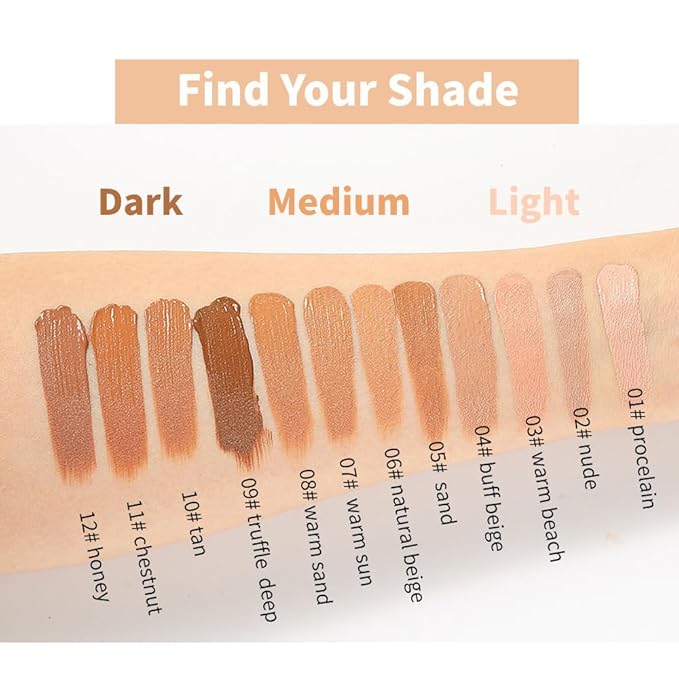 Flawless Matte Liquid Foundation Makeup, Vegan & Cruelty-Free, Liquid Oil-Free Foundation Face Makeup for Combination & Oily Skin, Longwear Medium-Full Coverage (04, 30ml)