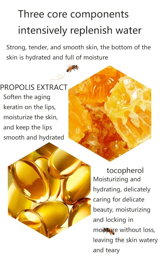 4 Pcs Lip Balm, Honey & Strawberry Hydrating Lip Mask, Reduces Lip Lines Prevention Dry and Cracked Lip Exfoliator Lip Balm. (2 Pcs Honey &2 Pcs Strawberry)