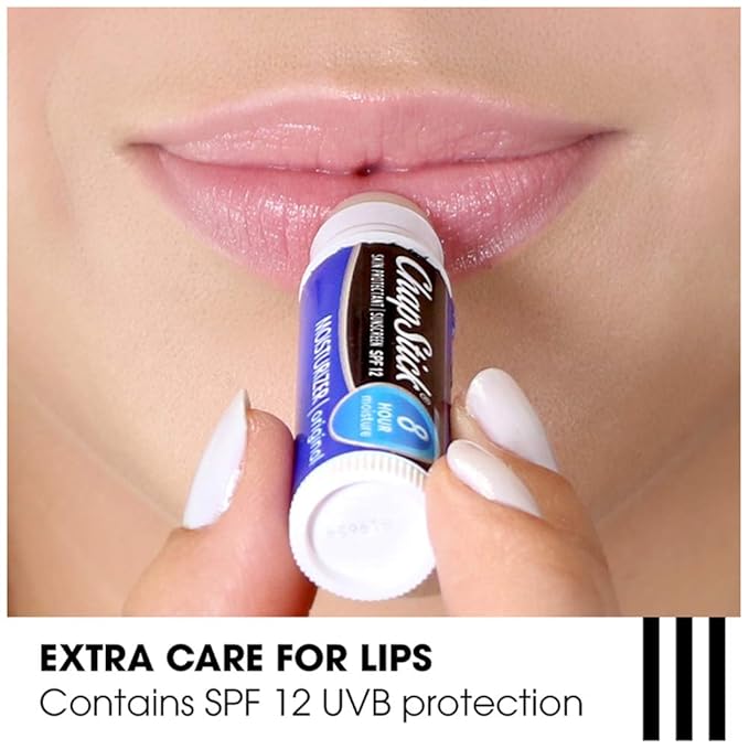 ChapStick Moisturizer Original, Black Cherry and Cool Mint Lip Balm Tubes Variety Pack, SPF 15 and Skin Protectant - 0.15 Oz (Pack of 3)