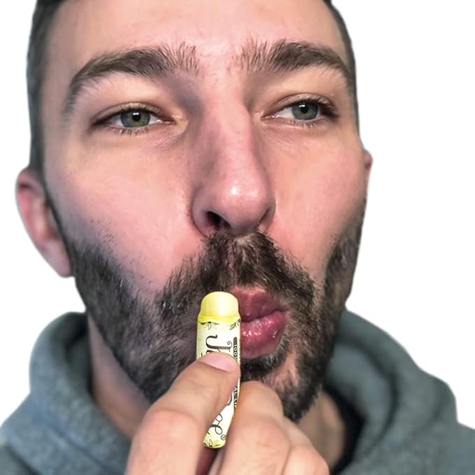 100% Natural Beeswax Lip Balm with Organic Oils (Sweet Honey, 4 pack)