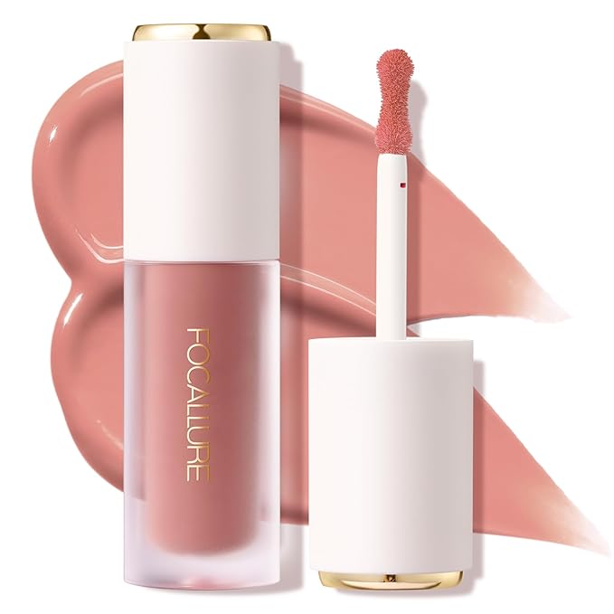 FOCALLURE Silky Cream Liquid Blush,Leaving a Matte Dewy Makeup Look,Easy to Apply and Create a Natural Flush,Long Lasting and Lightweight Cheek Blush Face Makeup,BLOODY MARY