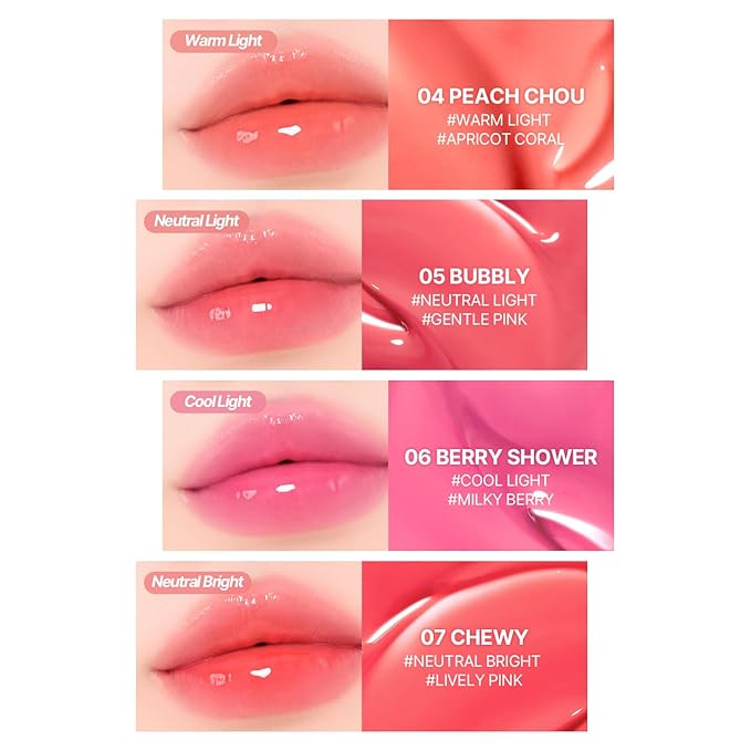 2aN Glaze Bouncing Tint – Lightweight, Moisturizing Lip Tint with High-Shine Finish, Smooth, Light Plumping, Comfortable Wear, Korean Makeup (Bubbly, 0.16 oz)