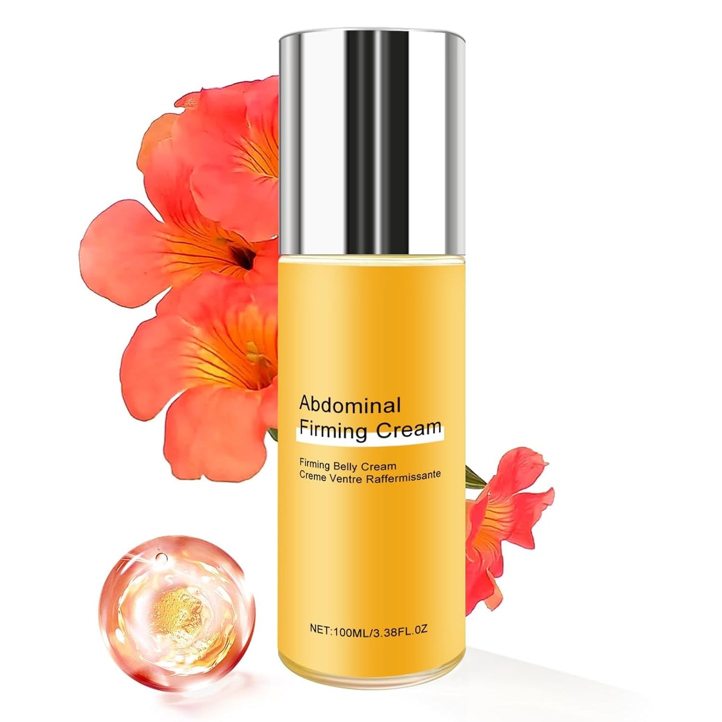 B Flat Belly Firming Cream - Stretch Mark Treatment - Clean and Gentle Belly Cream - Skin Tightening Cream for Cellulite for Stomach Mark & Thighs & Butt, Moisturizing Lifting Body Lotion