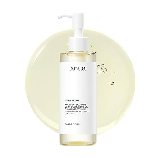 Anua Heartleaf Pore Control Cleansing Oil, Oil Cleanser for Face, Makeup Blackhead Remover, Korean Skin Care 6.76 fl oz(200ml) (original)