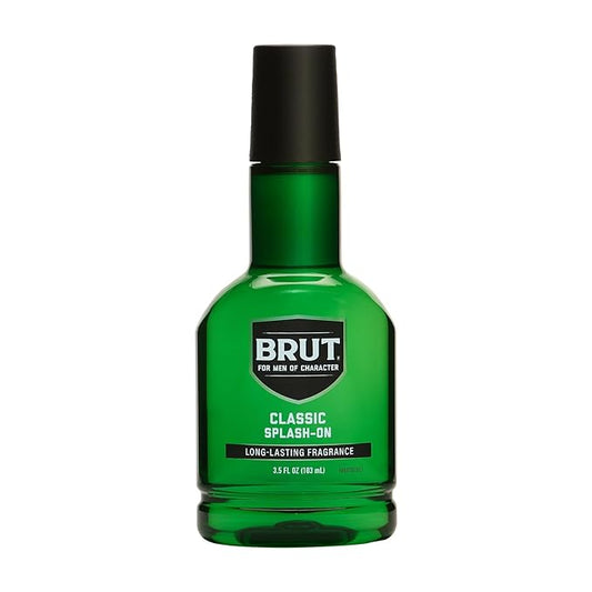 Brut Splash-On Original Fragrance - Bold, Masculine Cologne for Men - Long Lasting Mens Fragrance With Spicy Woods, Floral, and Citrus Notes - 3.5 oz