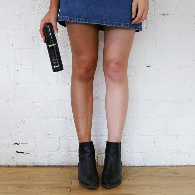 b.tan Dark & Long Lasting Self Tan Kit | Besties Bundle - Dark Tanning Mousse Duo with Mitt Applicator Glove, 1 Hour Express, Fast Sunless Tanner, Face & Body, No Fake Tan Smell, Vegan & Cruelty Free