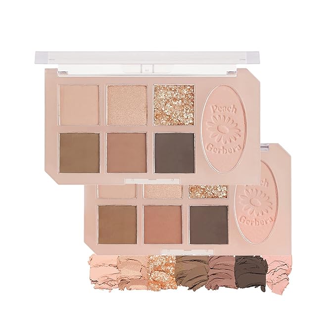 ETUDE Play Tone Eyepalette | From Eye To Cheeks | Palette With Easy Color Matching For All | Various Texture From Sheer Matte To Wet Glitters | K-beauty (Peach Gerbera)