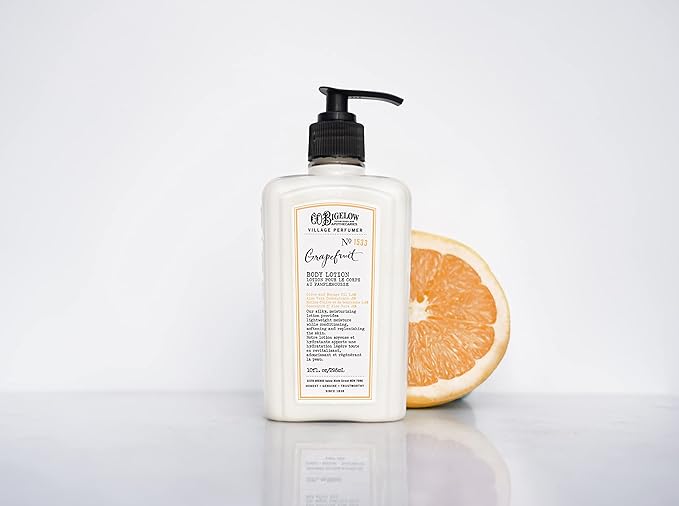 C.O. Bigelow Grapefruit Body Lotion, Village Perfumer Moisturizing Body Lotion with Aloe Vera, Borage Oil & Olive Oil, 10 Fl Oz