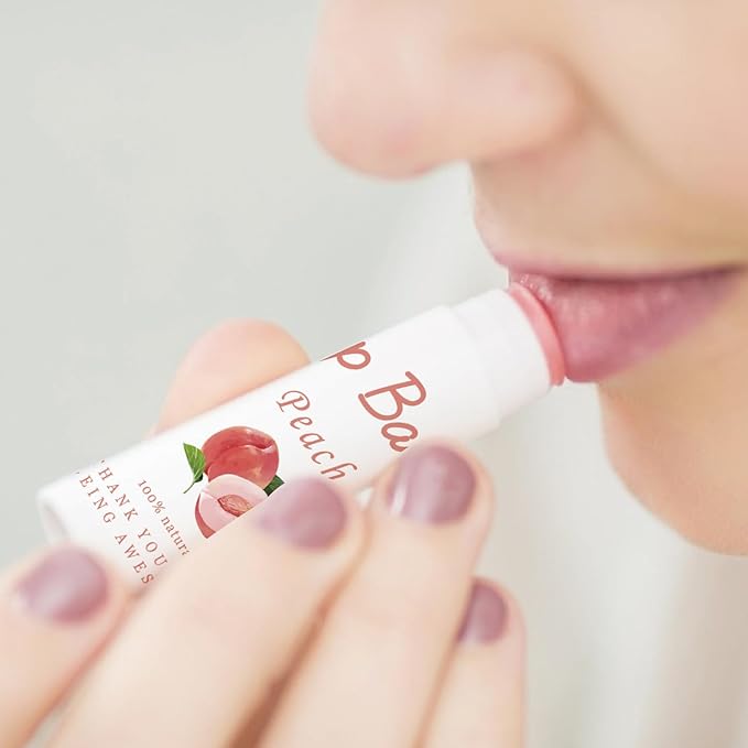 CRASPIRE 80Pcs 8 Styles Labels for Lip Balm Coated Paper Paster Honey Fruit Square Tubes Lip Balm Labels Stickers Natural Homemade Self-adhesive Stickers Logo for Containers Cosmetics Lipsticks