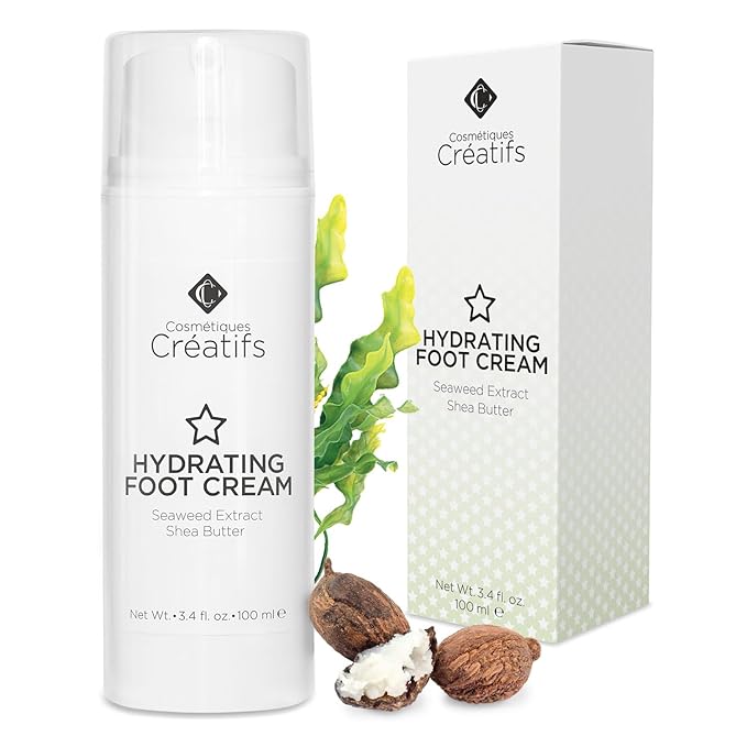 Hydrating Foot Cream for Dry Cracked Heels and Feet, 3.4 fl. oz., Deep Moisturizing Seaweed Extract and Shea Butter, Restores Soft Supple Skin