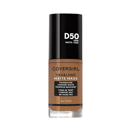 COVERGIRL TruBlend Matte Made Liquid Foundation, Deep Golden, 1.01 Fl Oz (Pack of 1)