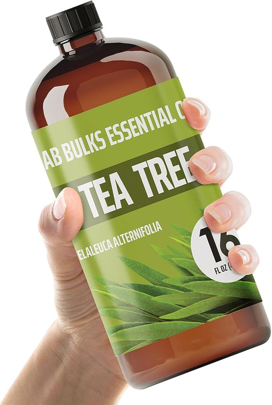 Tea Tree Essential Oil 16 oz Big Bottle for Diffuser, Face, Hair, Aromatherapy, and Tea Tree Spray (473 ml)