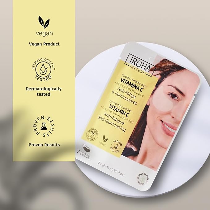 Eye Masks for Anti-Fatigue & Illuminating, Pack of 5 Pairs - Reduces Dark Circles, Puffiness - Hydrating with Vitamin C, Cucumber, Hyaluronic Acid - Vegan, Cruelty-Free Skincare Treatment