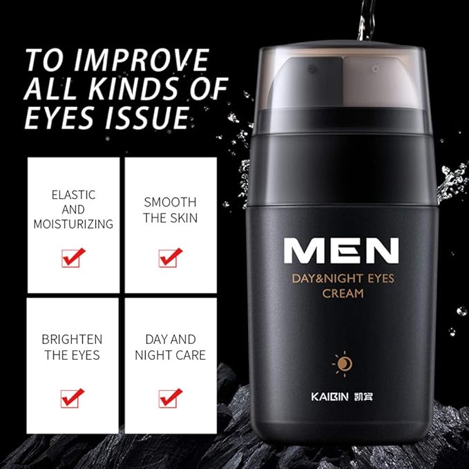 AKARY Men Eye Cream Day and Night Firm Skin Skin Care Essence Eye Moisturizing Smoothing Remove Black Bag Fine Lines Wrinkles