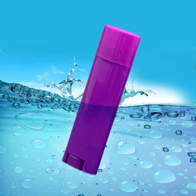 5ml 50Pcs Empty Oval Deodorant Lip balm Tubes Containers Twist-up Refillable Containers for Lipstick,Chapstick,Homemade Lip balm,DIY Deodorants(Purple)