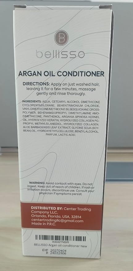 Argan Oil Conditioner - Sulfate Free with No Parabens - Moroccan Botanicals for Women and Men - Professional Moisturizing, Anti Frizz, Hydrating Solution for Dry, Wavy, Curly and Color Treated Hair
