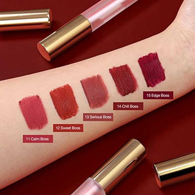 BBIA Last Velvet Lip Tint - Soft & Creamy Matte Finish Lip Stain, Blur Effect with Velvety Texture, Long-Lasting, High Pigment, Lightweight, Non-Drying, Korean Lip Makeup (11 CALM BOSS)