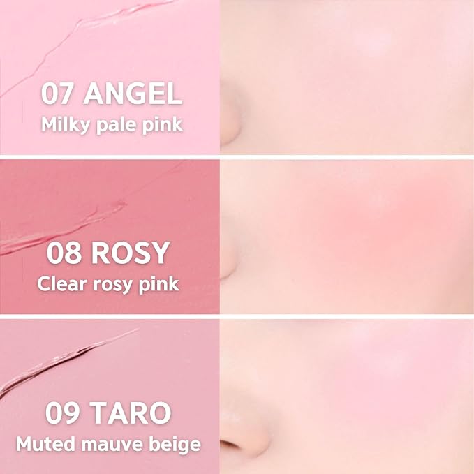 BBIA Ready To Wear Downy Cheek Cream Blush - Creamy Blendable & Buildable Blush Dewy Texture & Matte Finish High Pigment Longlasting Lightweight Natural Face Makeup (11 DOWNY PETAL)