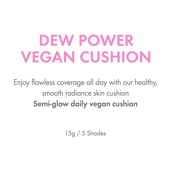 Amuse SEOUL DEW POWER VEGAN CUSHION [REFILL] | Dewy, glow, long-lasting, clean beauty, lightweight, natural look, foundation for sensitive skin, hydrating cushion ([REFILL] 02 HEALTHY)