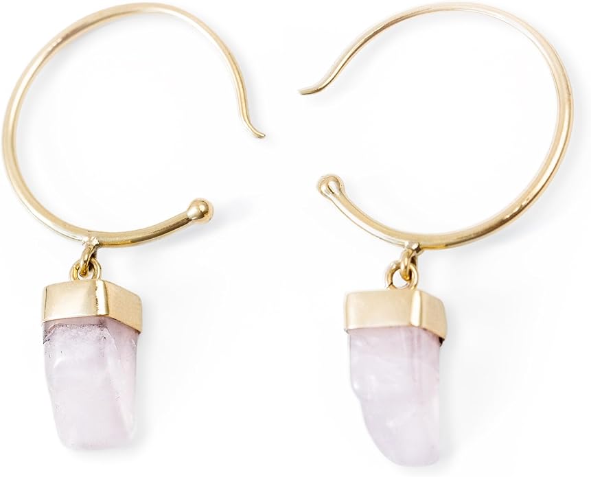 AYANA Healing Crystal Earrings for Women - Handmade Drop Earrings with Ethically Sourced Authentic Gemstones | Birthstone Jewelry for Women Trendy