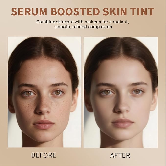 Foundation Stick - Skin Tint & Contour Stick, Serum-Boosted Beauty Balm, Buildable Coverage, Natural Finish, Long-Lasting Wear, For Many Skin Tones (03#)