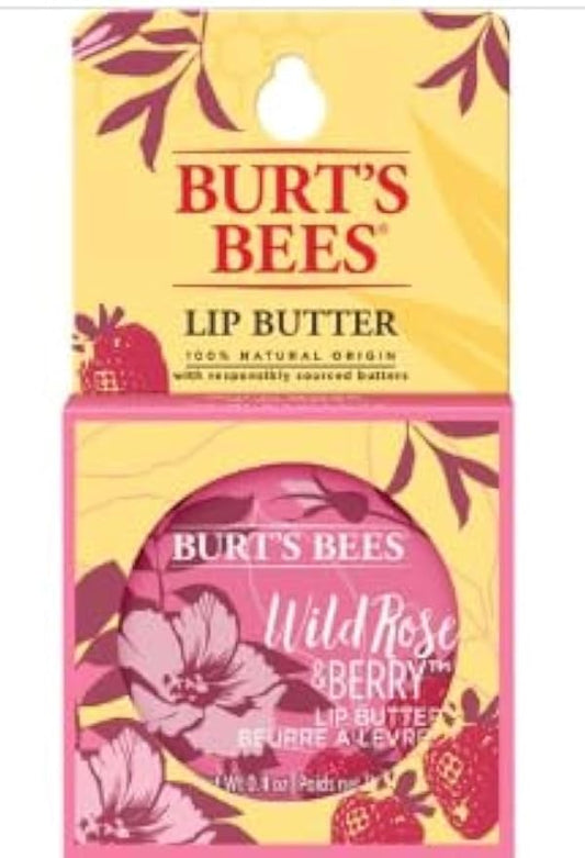 Burt's Bees Lip Butter Wild Rose & Berry 0.4 Oz