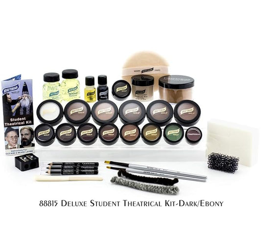Graftobian Student Theatrical Makeup Kit Deluxe - Dark/Ebony