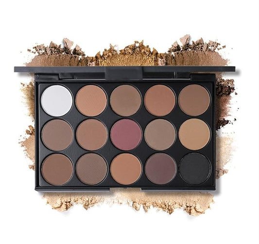 15 Colors Eyeshadow Makeup Palette Cosmetic Contouring Kit - Perfect for Professional and Daily Use