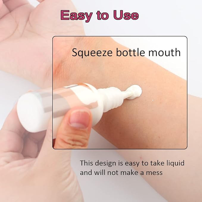 Depvision Liquid Latex 3 Colors Set White Fresh Clear Color For Special Effects Wound Waterproof Professional Makeup Artist Skin Illustrator SFX Monster Zombie (60ml*3 Color) (30ml * 3 Special color)