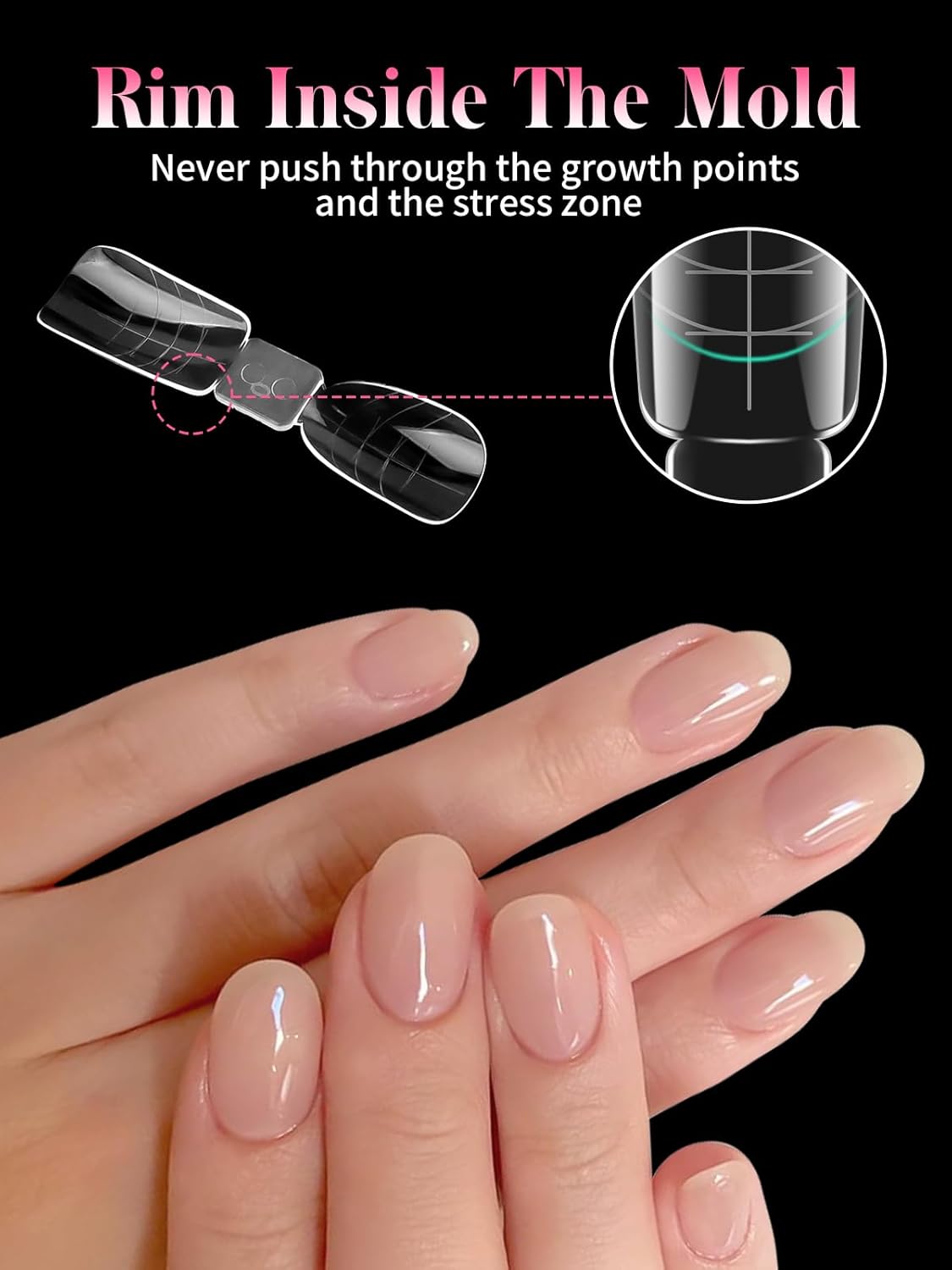 EBANKU Dual Nail Forms for Poly Extension Gel, 120 PCS 2 In 1 Nail Molds Reusable Nail Extension Forms for Builder Gel Manicure Design Salon DIY-12 Sizes